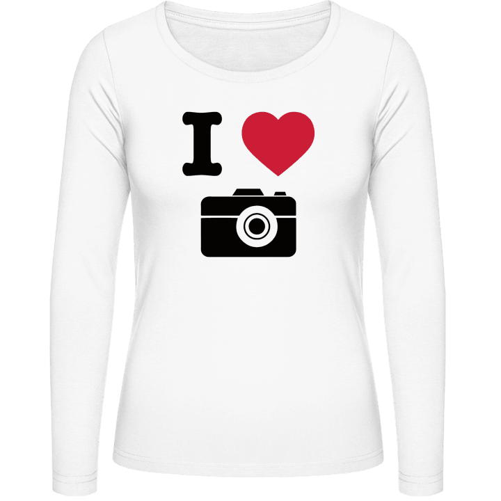 I Love Photos Frauen Langarmshirt contain pic