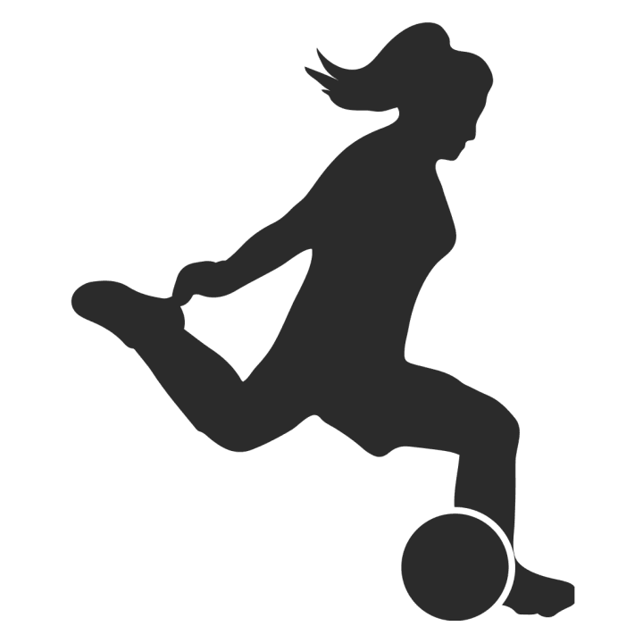 Female Soccer Illustration Frauen Kapuzenpulli 0 image