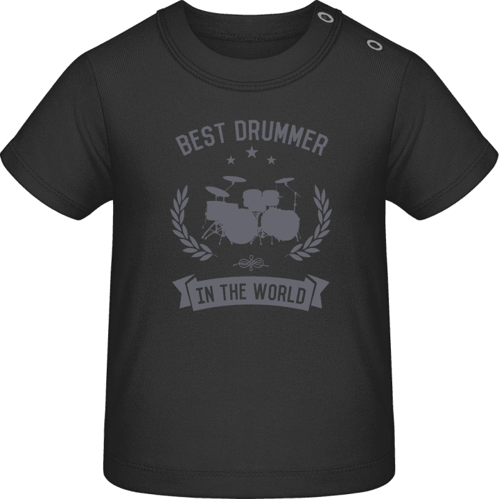 Best Drummer In The World Camiseta de bebé contain pic