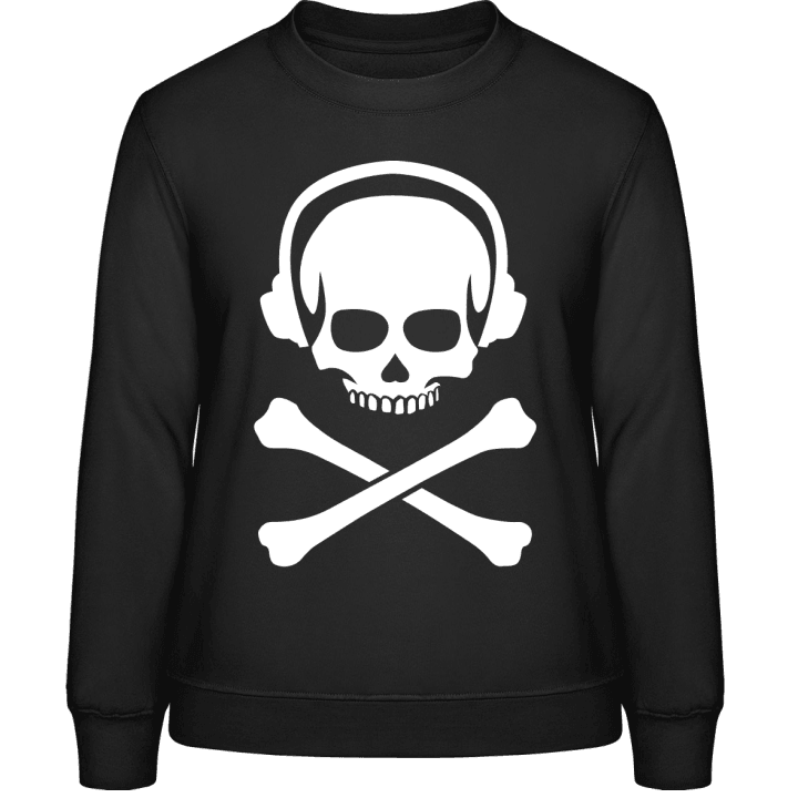 DeeJay Skull and Crossbones Frauen Sweatshirt contain pic