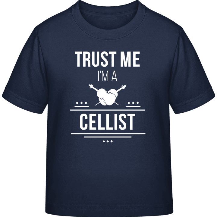 Trust Me I'm A Cellist T-skjorte for barn contain pic