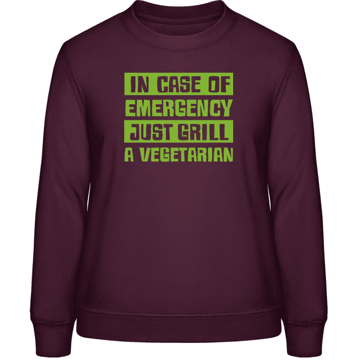 Grill A Vegetarian Vrouwen Sweatshirt contain pic