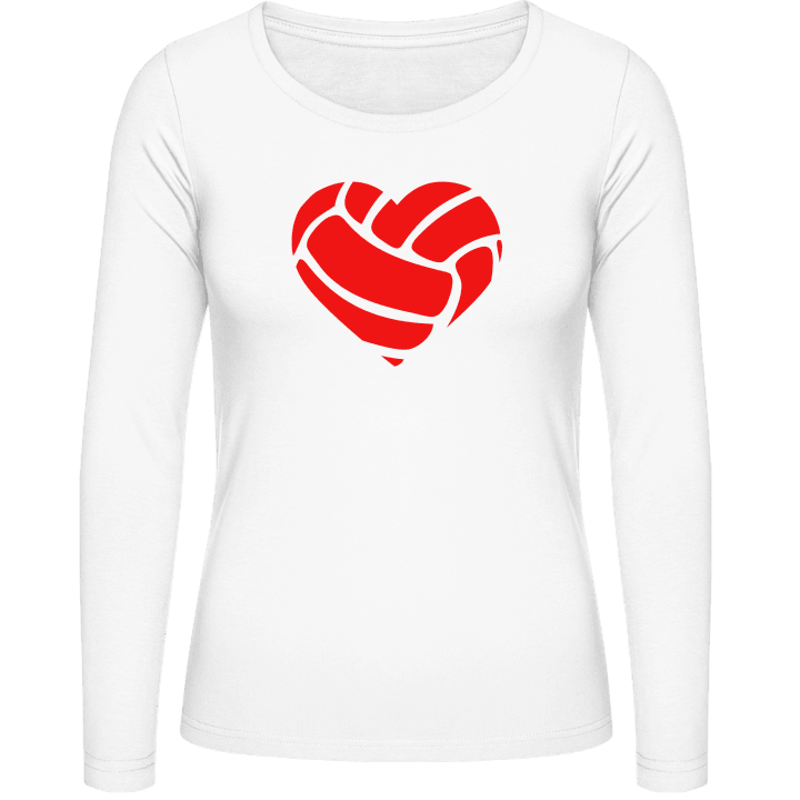 Volleyball Heart Vrouwen Lange Mouw Shirt contain pic