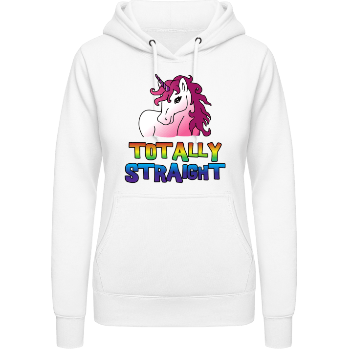 Totally Straight Unicorn Vrouwen Hoodie contain pic