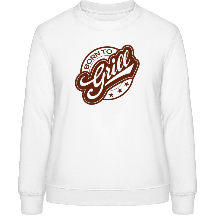 Born To Grill Logo Frauen Sweatshirt contain pic