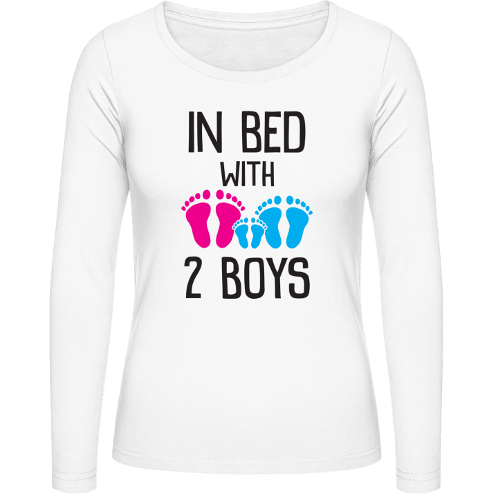 In Bed With 2 Boys Frauen Langarmshirt 0 image