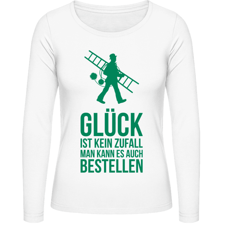 Glück ist kein Zufall Schornsteinfeger T-shirt à manches longues pour femmes 0 image