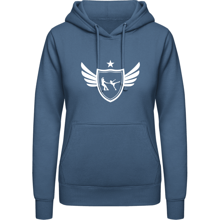Ice Skating Winged Women Hoodie contain pic
