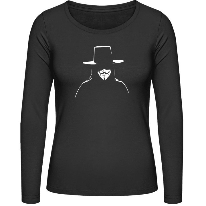 Anonymous Silhouette Vrouwen Lange Mouw Shirt contain pic
