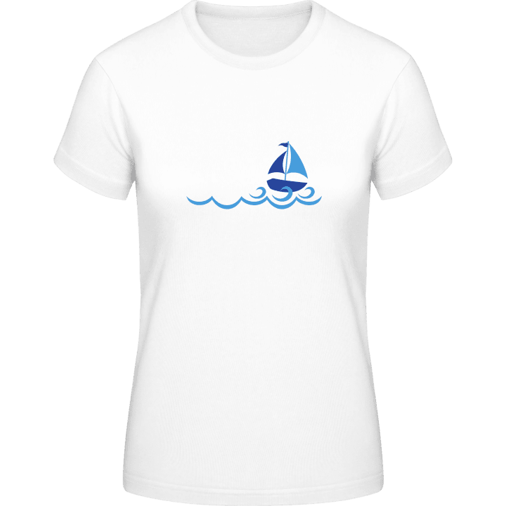 Sailboat On Waves T-shirt til kvinder 0 image
