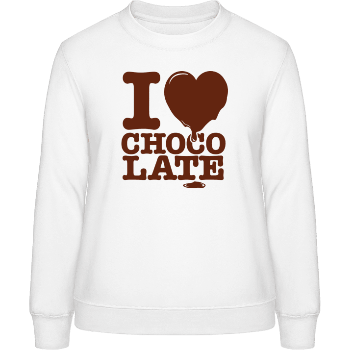 I Love Chocolate Sweat-shirt pour femme contain pic