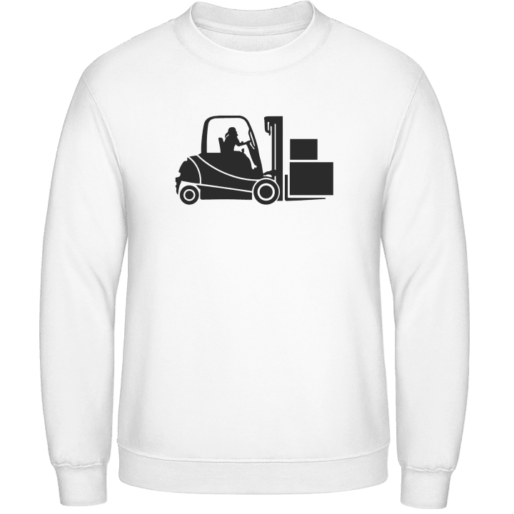 Forklift Truck Warehouseman Design Sweatshirt contain pic