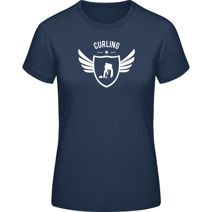 Curling Winged T-shirt för kvinnor contain pic