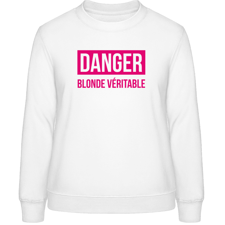 Danger Blonde Véritable Frauen Sweatshirt 0 image