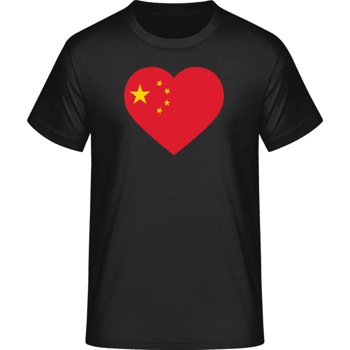 China Heart Flag T-skjorte contain pic