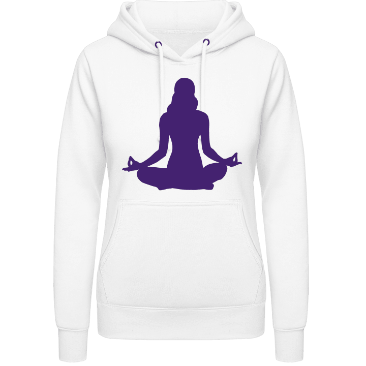 Yoga Female Silhouette Hoodie för kvinnor contain pic