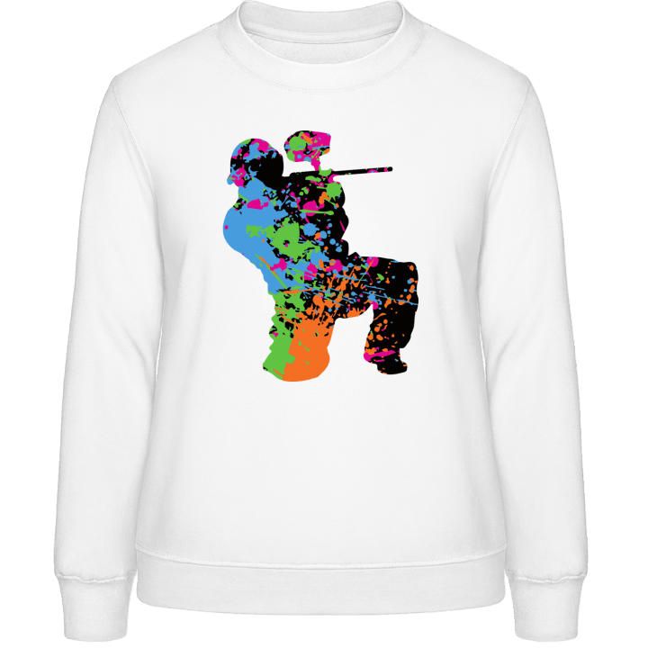 Paintballer Color Splash Sweatshirt för kvinnor contain pic