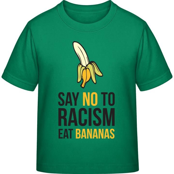 No Racism Eat Bananas T-skjorte for barn contain pic