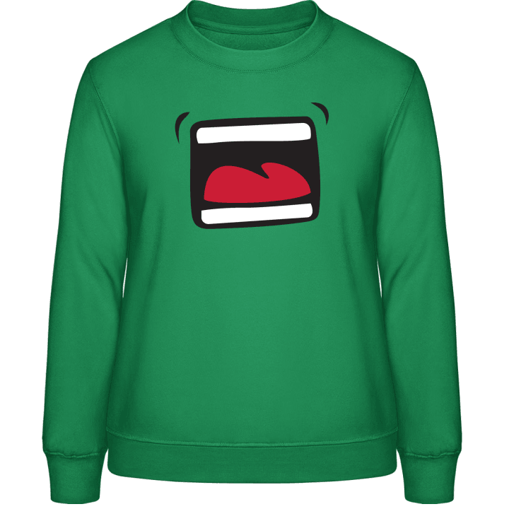 Crying Comic Mouth Sweatshirt för kvinnor 0 image