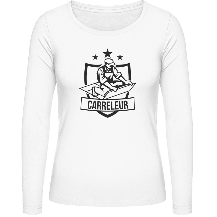 Carreleur blason Women long Sleeve Shirt contain pic