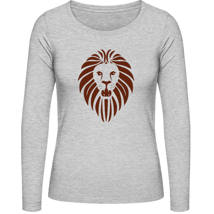 Lion Face Simple T-shirt à manches longues pour femmes 0 image