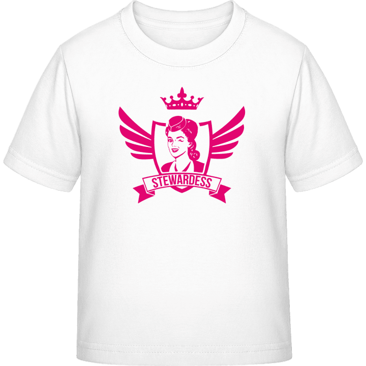 Stewardess Winged T-shirt för barn contain pic