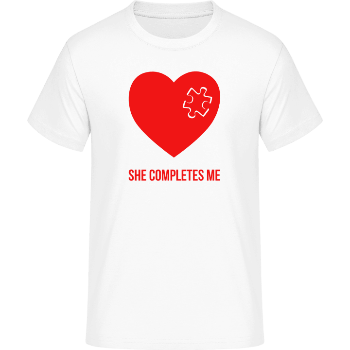 She Completes Me T-Shirt contain pic
