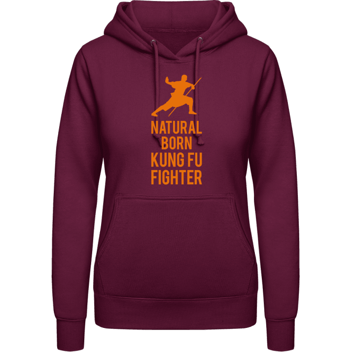 Natural Born Kung Fu Fighter Hoodie för kvinnor contain pic