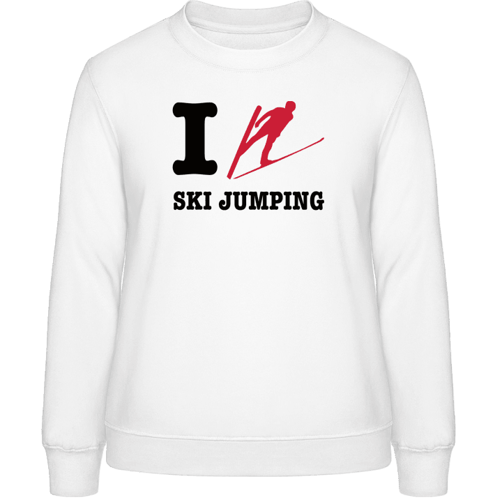 I Love Ski Jumping Frauen Sweatshirt contain pic