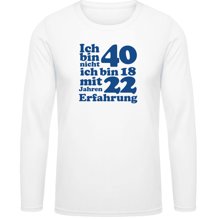 40 Geburtstag T-shirt à manches longues 0 image