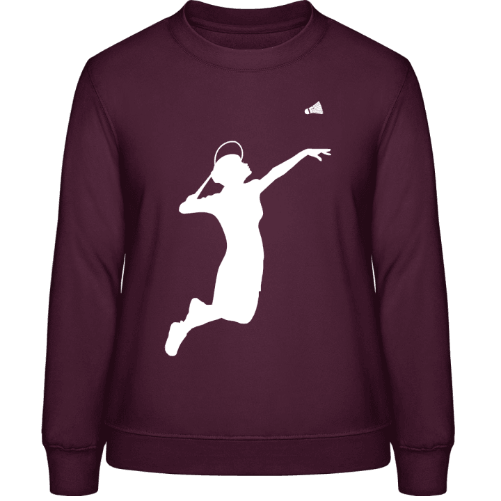 Female Badminton Player Sweatshirt för kvinnor contain pic