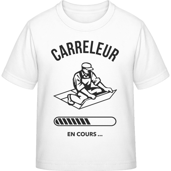 Carreleur en cours Kinder T-Shirt contain pic