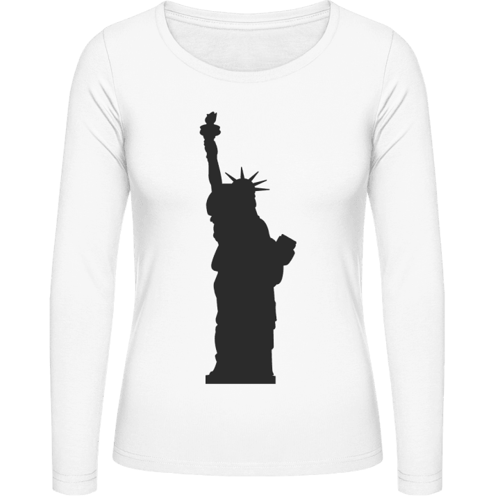 Statue Of Liberty Vrouwen Lange Mouw Shirt contain pic