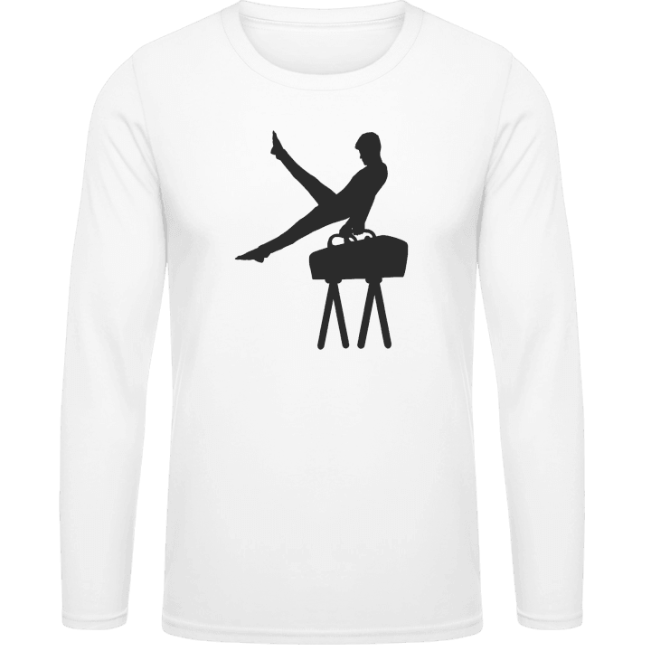 Gym Pommel Horse Silhouette Long Sleeve Shirt contain pic