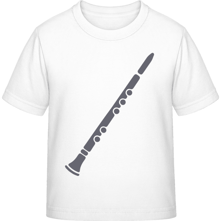 Clarinet Silhouette T-shirt för barn contain pic