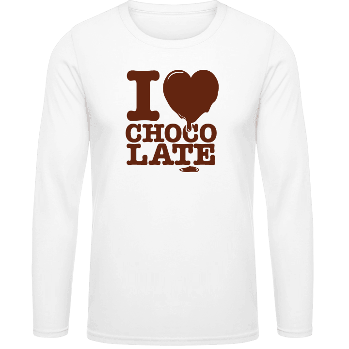 I Love Chocolate T-shirt à manches longues contain pic