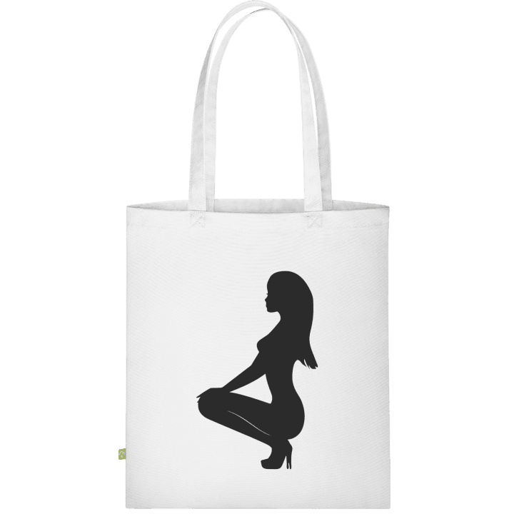 Hot Woman Silhouette Väska av tyg contain pic
