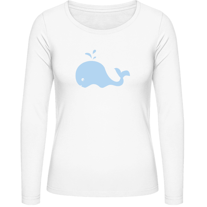 Cute Whale Vrouwen Lange Mouw Shirt 0 image