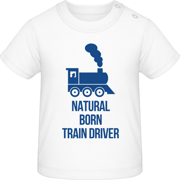 Natural Born Train Driver Baby T-skjorte contain pic