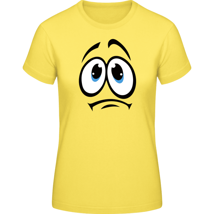 Smiley Face traurig Frauen T-Shirt 0 image