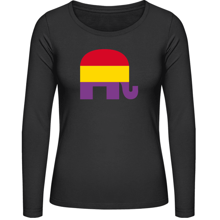 Elefante Republicano T-shirt à manches longues pour femmes contain pic