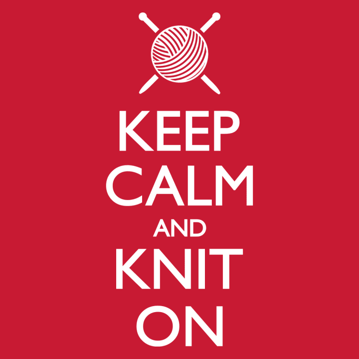 Keep Calm And Knit On Langermet skjorte for kvinner 0 image