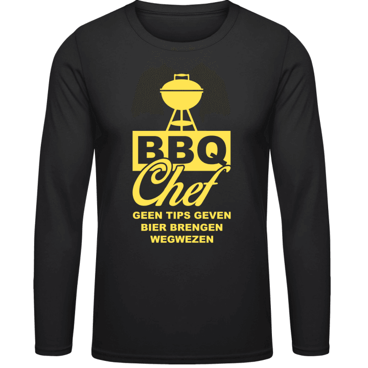 BBQ-Chef geen tips geven Camicia a maniche lunghe contain pic