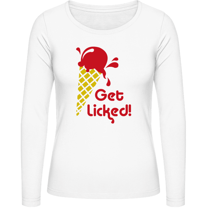 Get Licked T-shirt à manches longues pour femmes contain pic