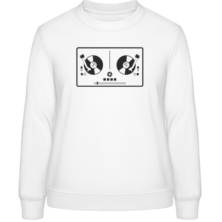 Discjockey Turntable Sweatshirt för kvinnor contain pic