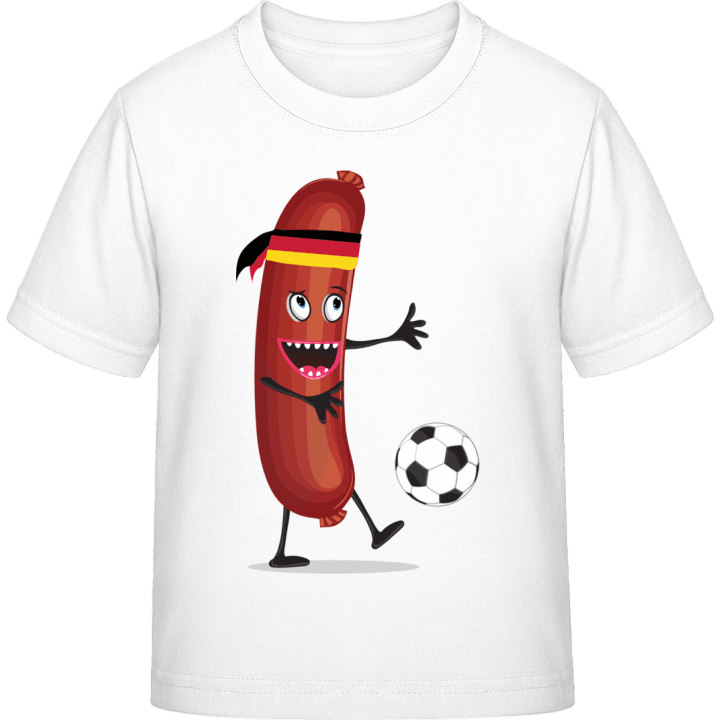 German Sausage Soccer T-skjorte for barn contain pic