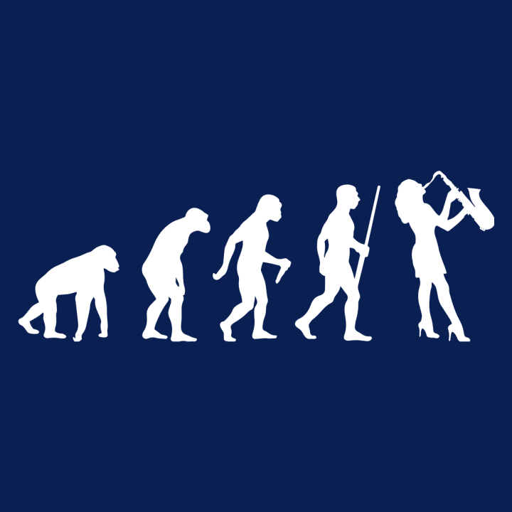 Female Saxophon Player Evolution T-shirt à manches longues pour femmes 0 image