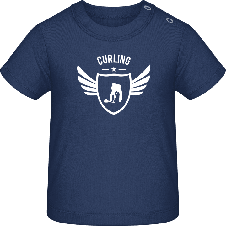 Curling Winged Camiseta de bebé contain pic