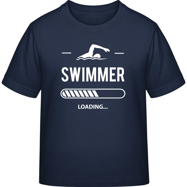 Swimmer Loading T-shirt för barn contain pic