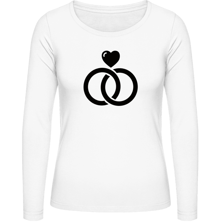 Love Rings T-shirt à manches longues pour femmes contain pic